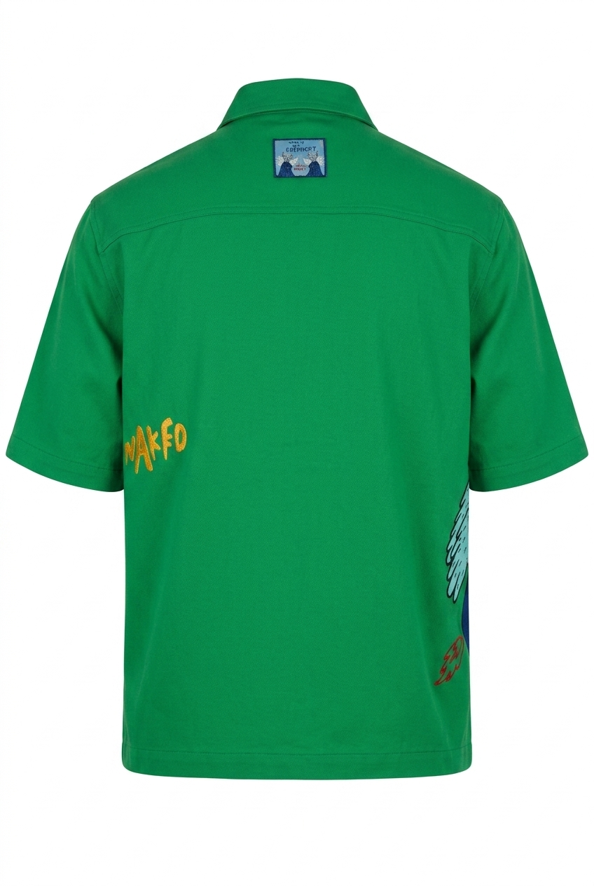 ENJOY YOUR DREAM UNISEX GÖMLEK - YEŞİL