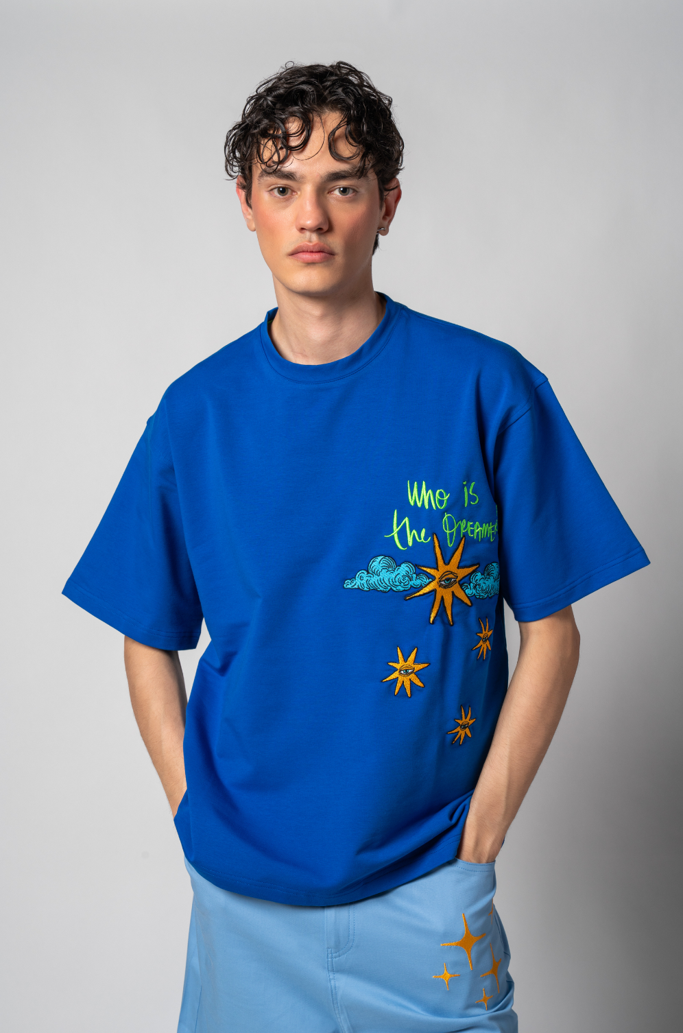 SPLIT HORIZON UNISEX T-SHIRT / LACİVERT