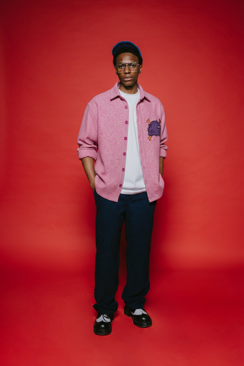 Fur Me Not Unisex Kışlık Gömlek / Pembe