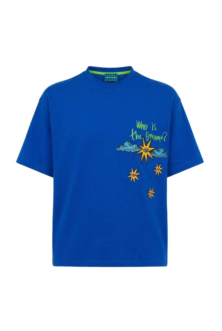 SPLIT HORIZON UNISEX T-SHIRT / LACİVERT