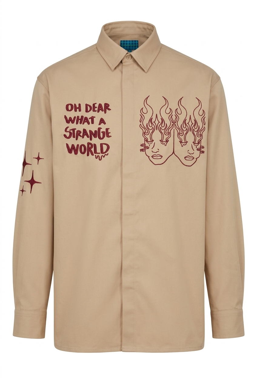 STRANGE WORLD UNISEX GÖMLEK