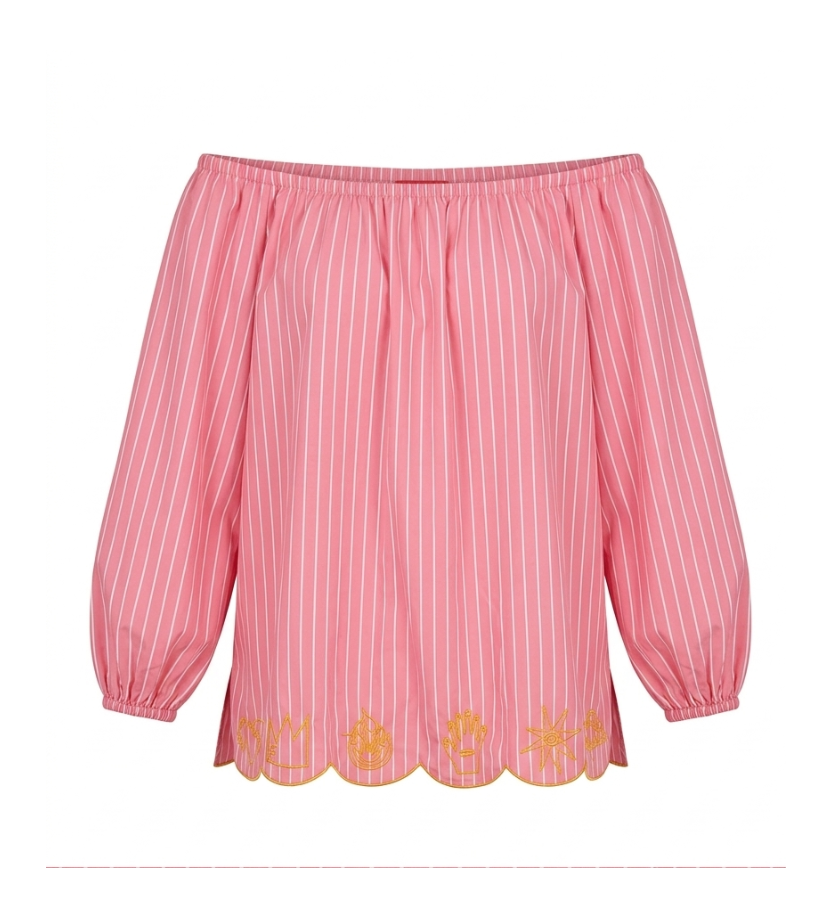 SWEET NOTHING BLUZ / ÇİZGİLİ