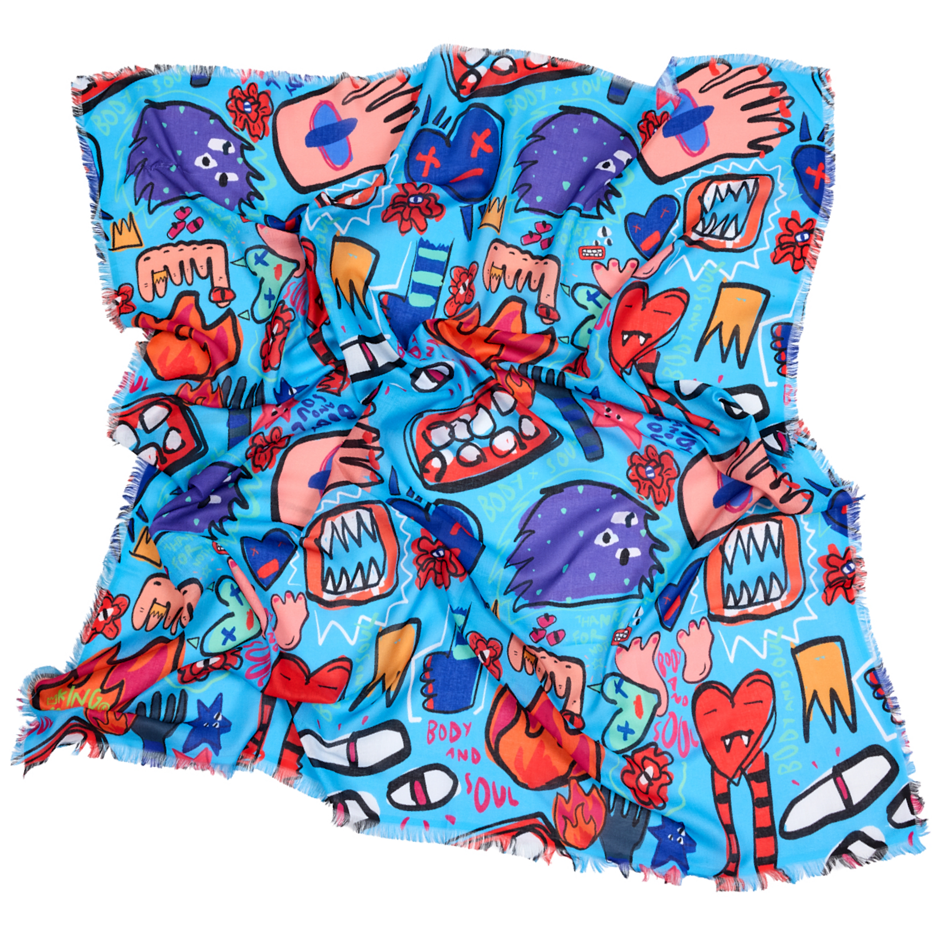 Body and Soul Large Square Soft Scarf