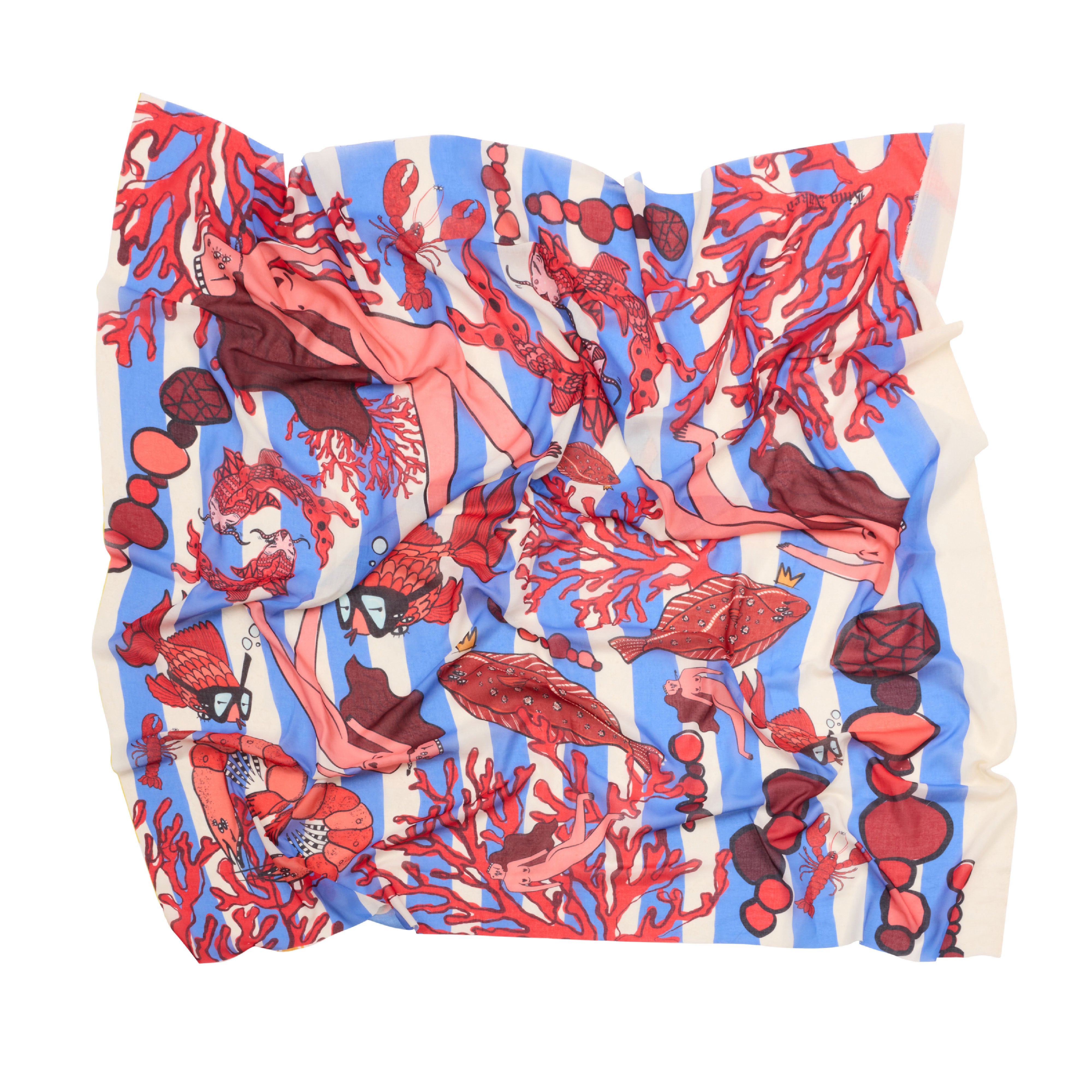 Deep in You Çizgili King-Sized Pareo