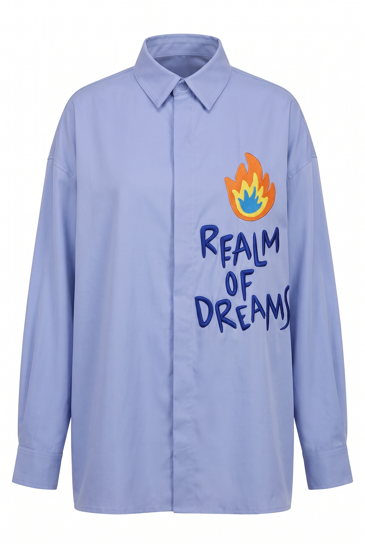 REALM OF DREAMS UNISEX GÖMLEK - LAVANTA MAVİ