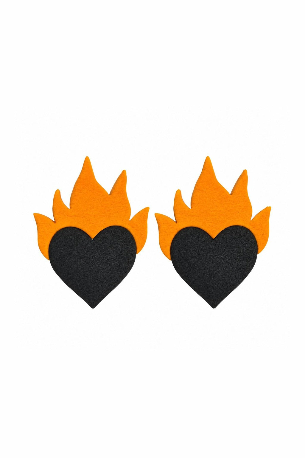 Burn Baby Küpe - Siyah / Sarı