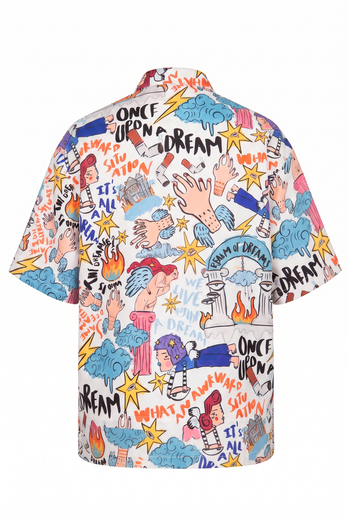 REALM OF DREAMS UNISEX GÖMLEK - MULTİ DİJİTAL BASKI