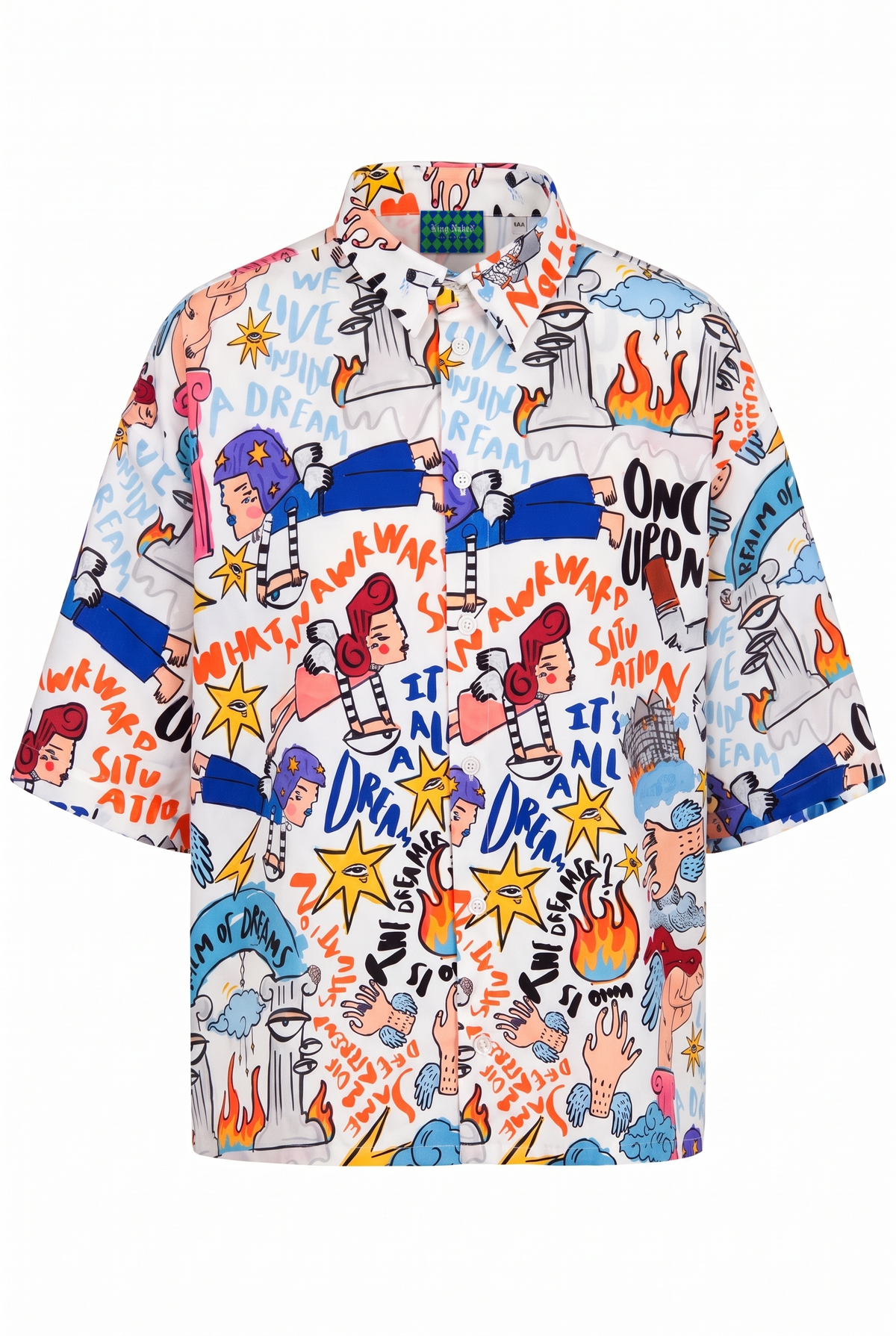 REALM OF DREAMS UNISEX GÖMLEK - MULTİ DİJİTAL BASKI