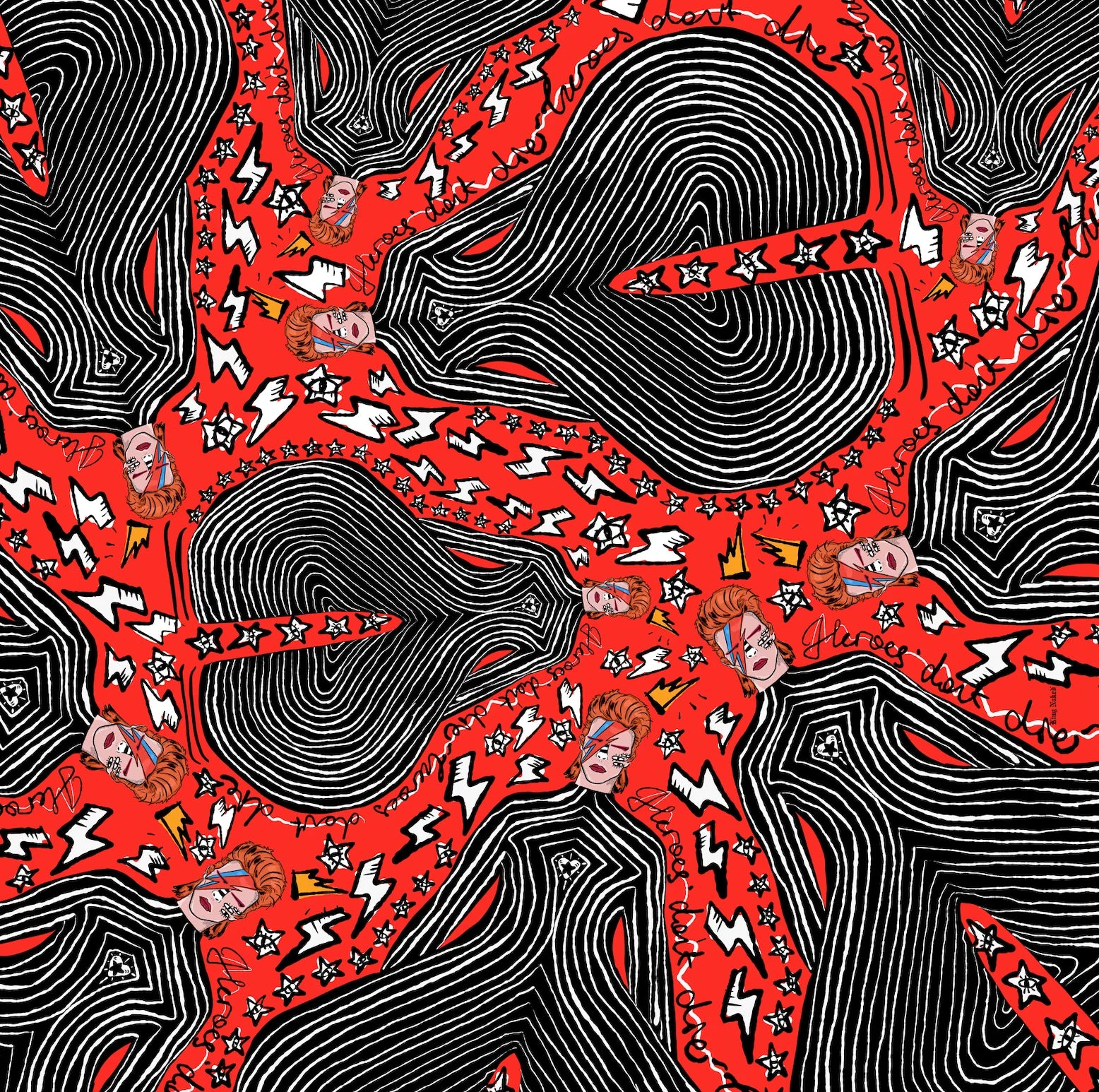 Heroes Don't Die Large Soft Scarf V2