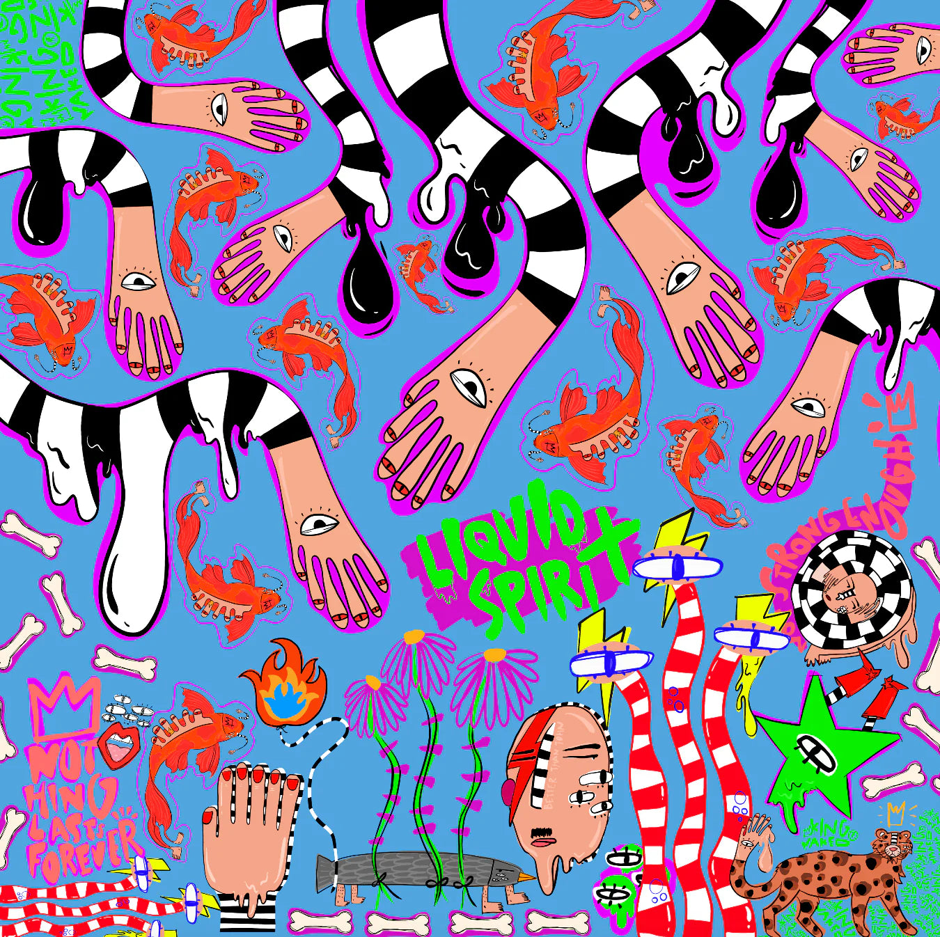 Liquid Spirit Kare Şal