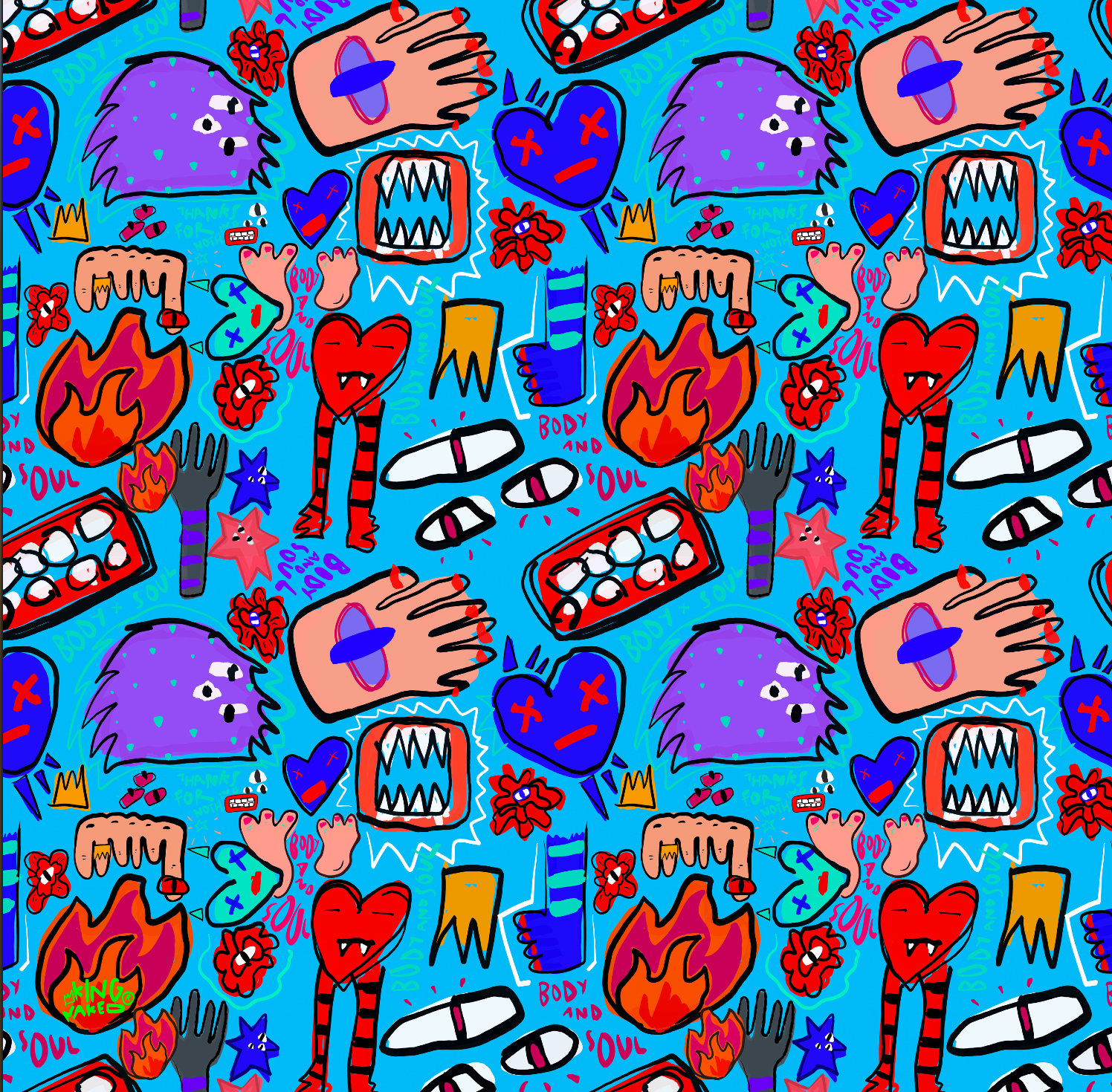 Body and Soul Large Square Soft Scarf