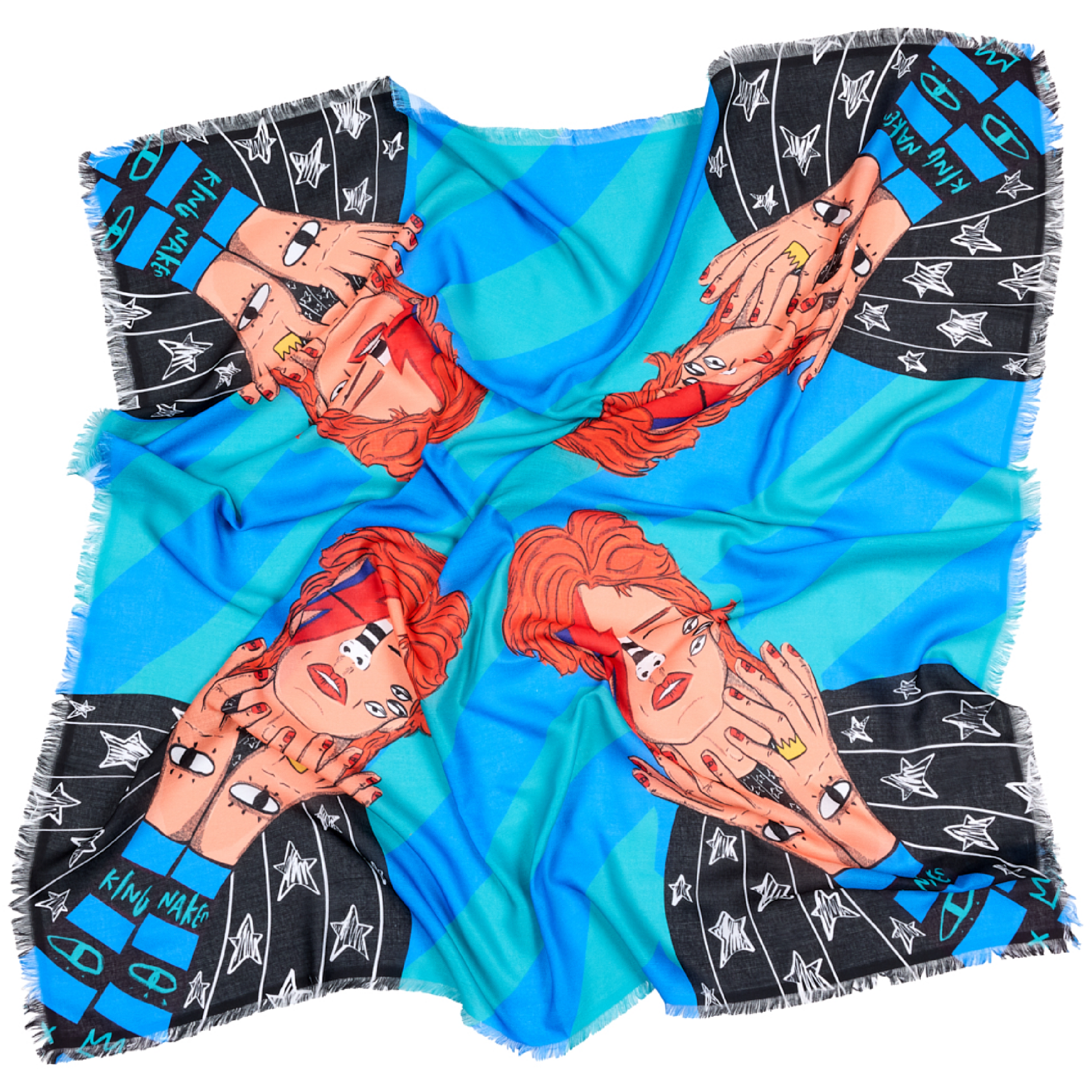 Heroes Don’t Die Large Square Soft Scarf