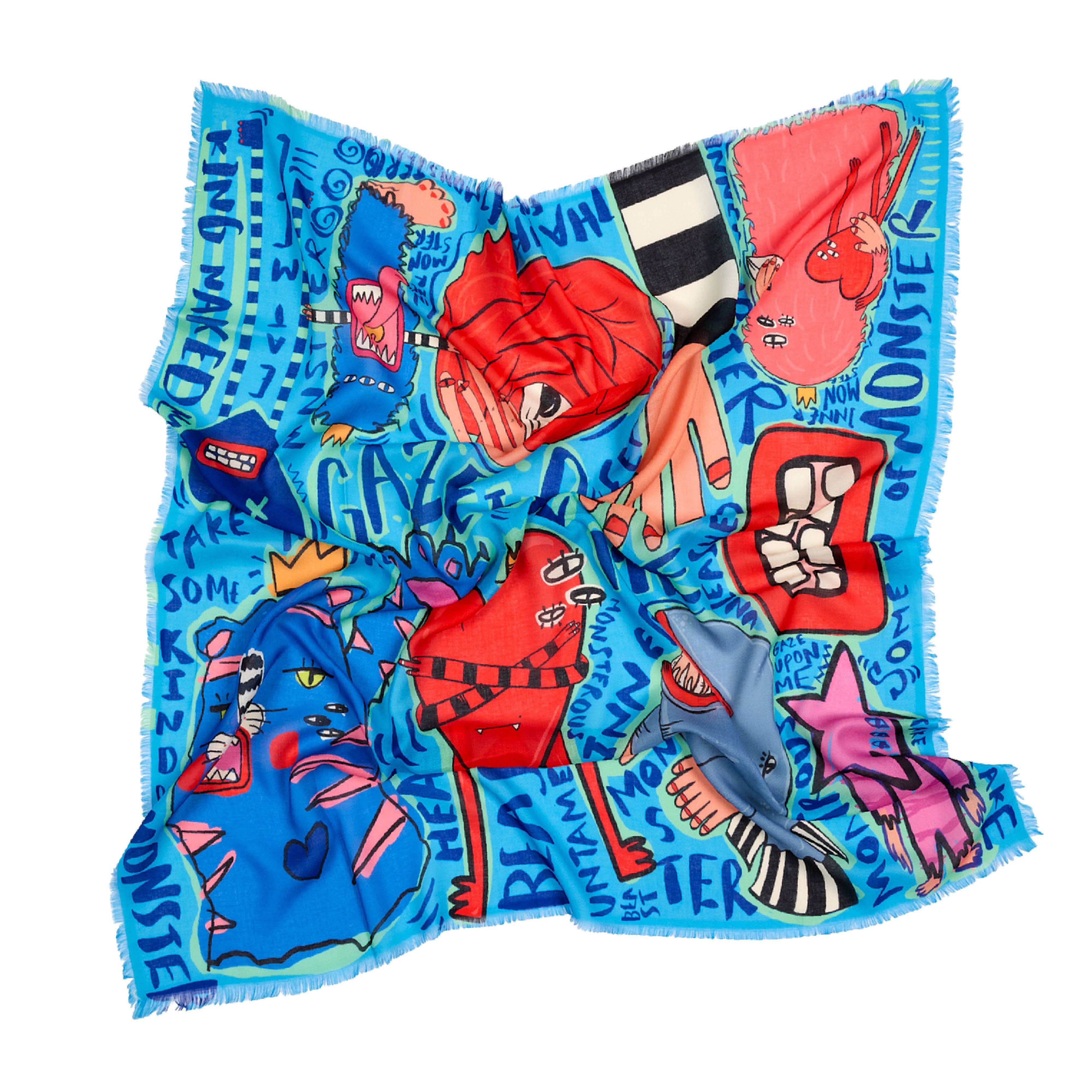 Inner Monster Kare Şal