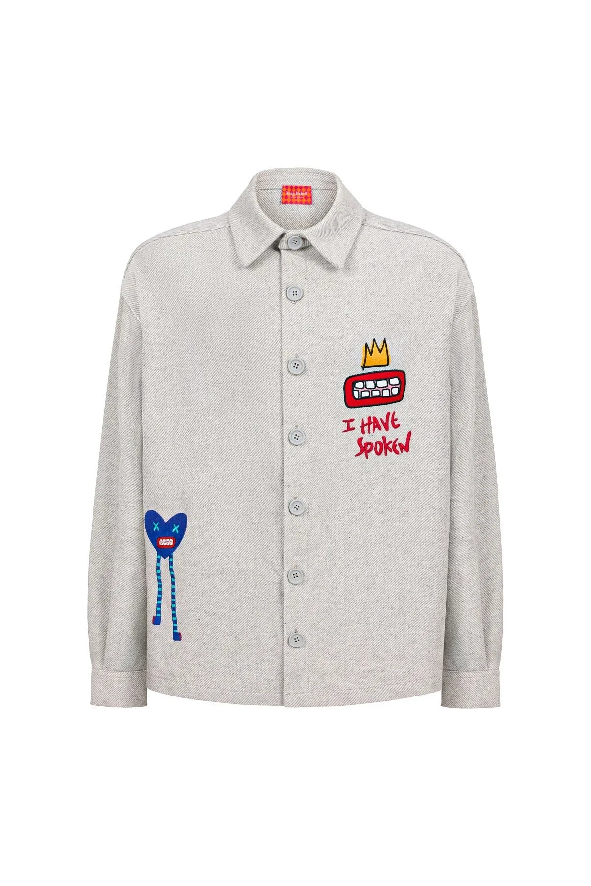 Spoken Unisex Winter Shirt / Light Grey