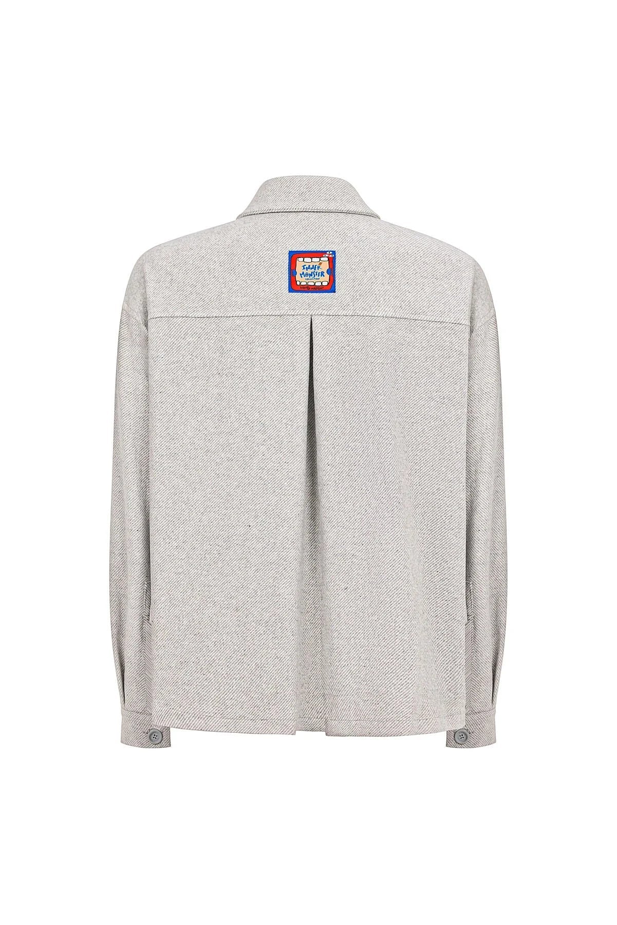 Spoken Unisex Winter Shirt / Light Grey