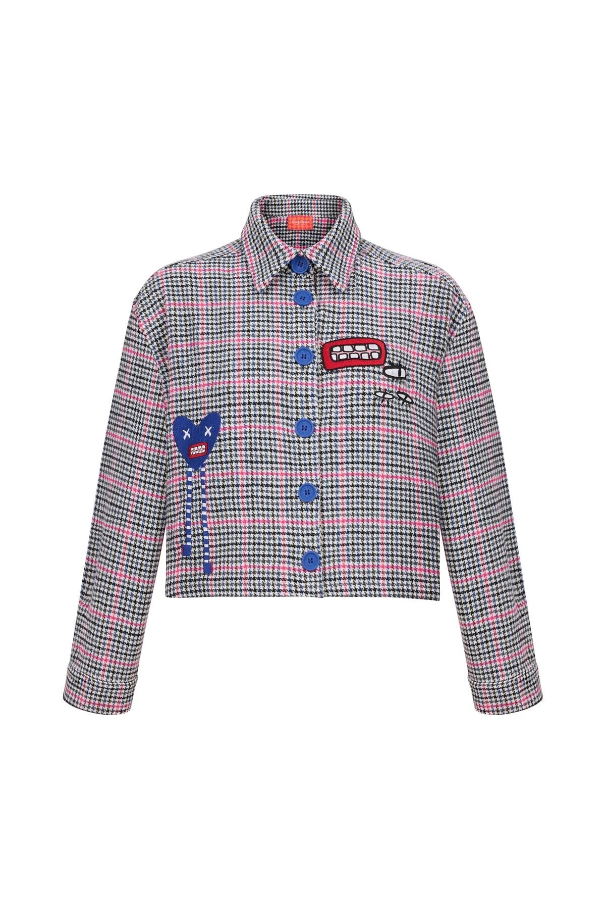 Vox Veil Checked Crop Shirt