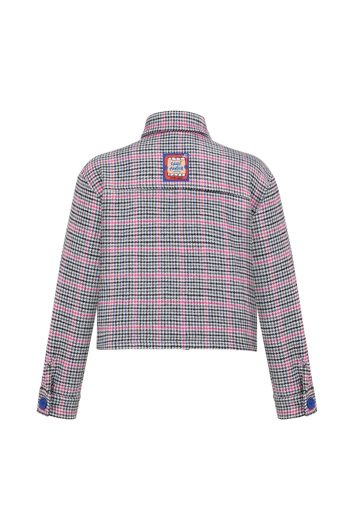Vox Veil Checked Crop Shirt