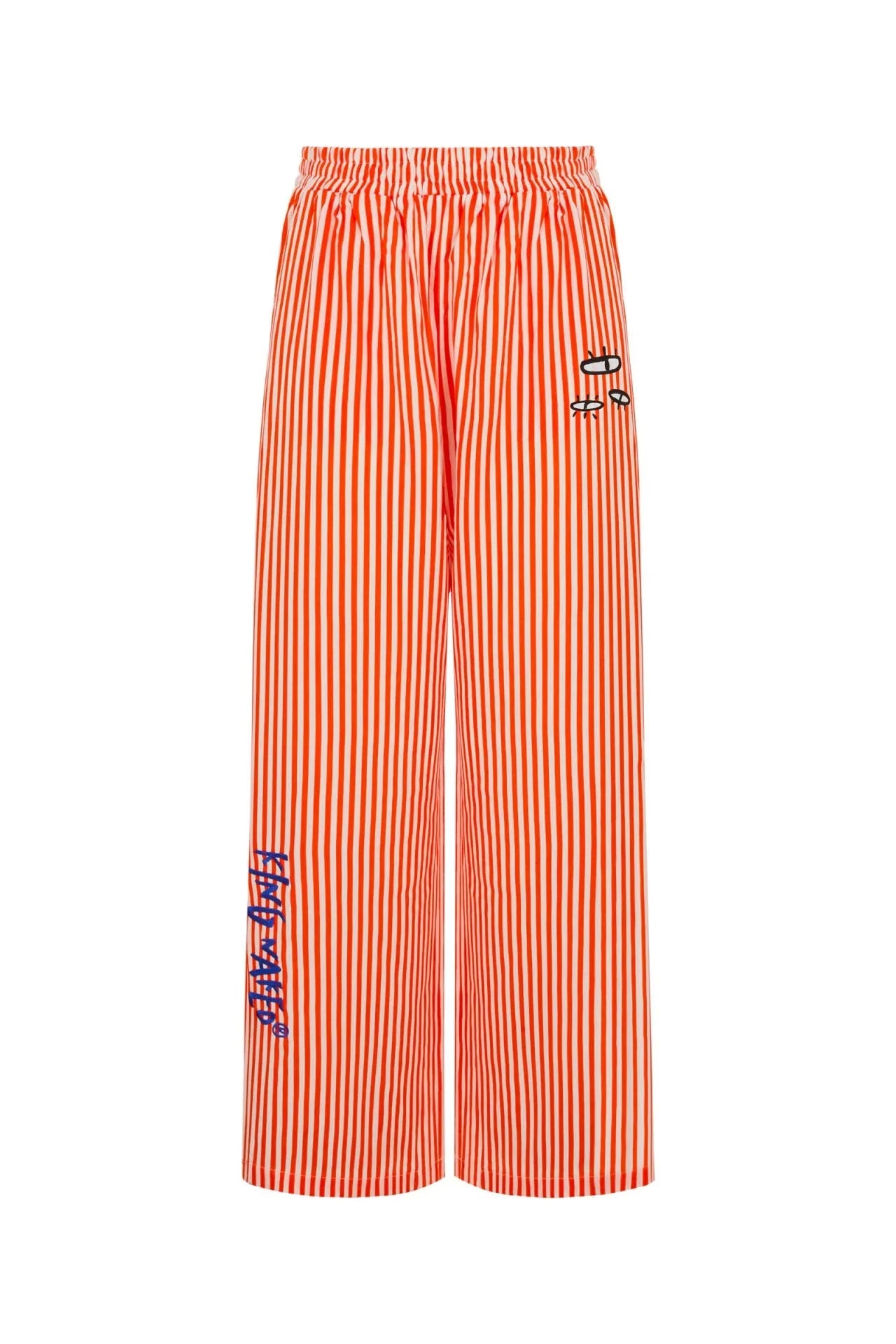 Gaze Upon Me Unisex Striped Pants – Red