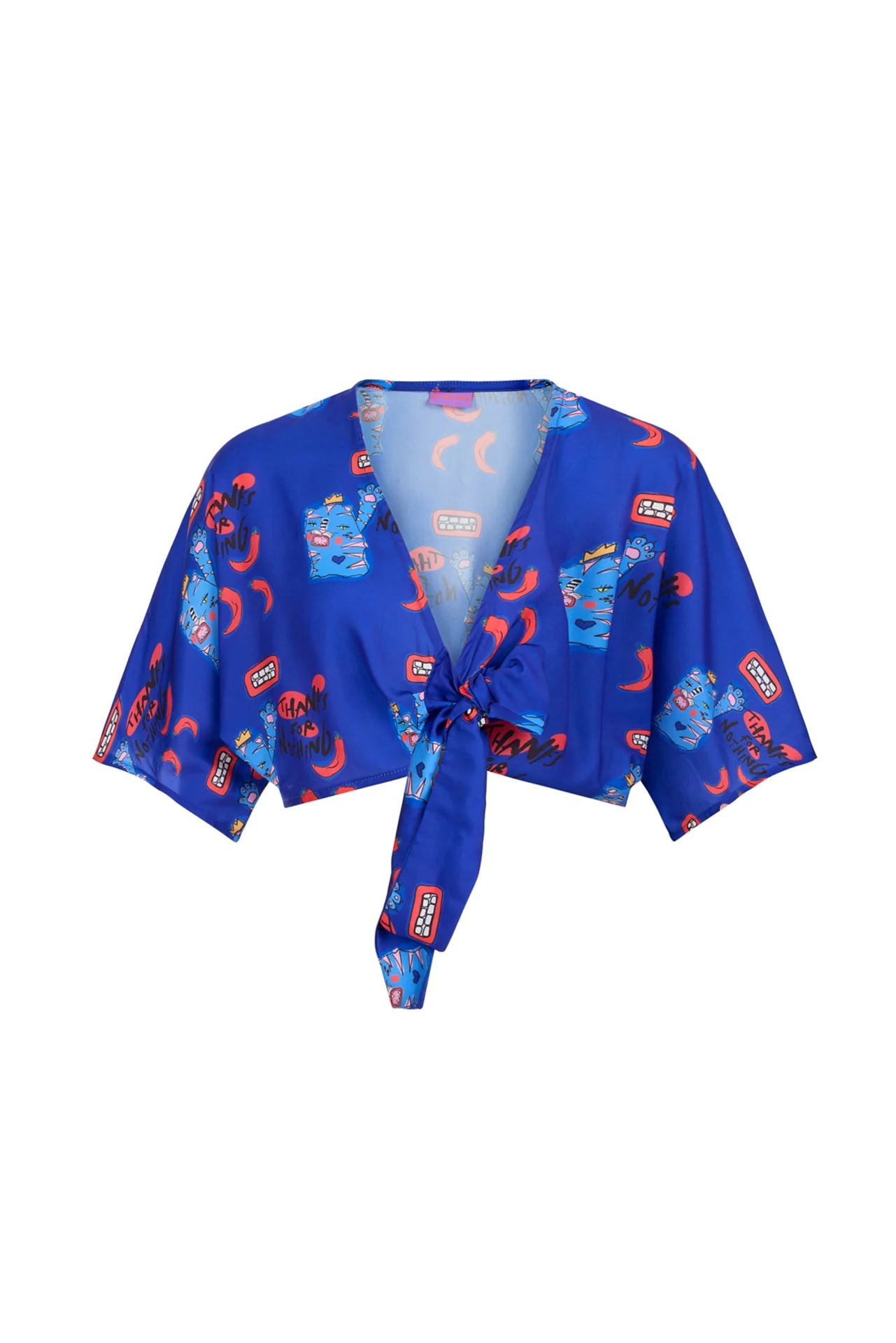 Thanks For Nothing Two-Piece Crop & Pants Set