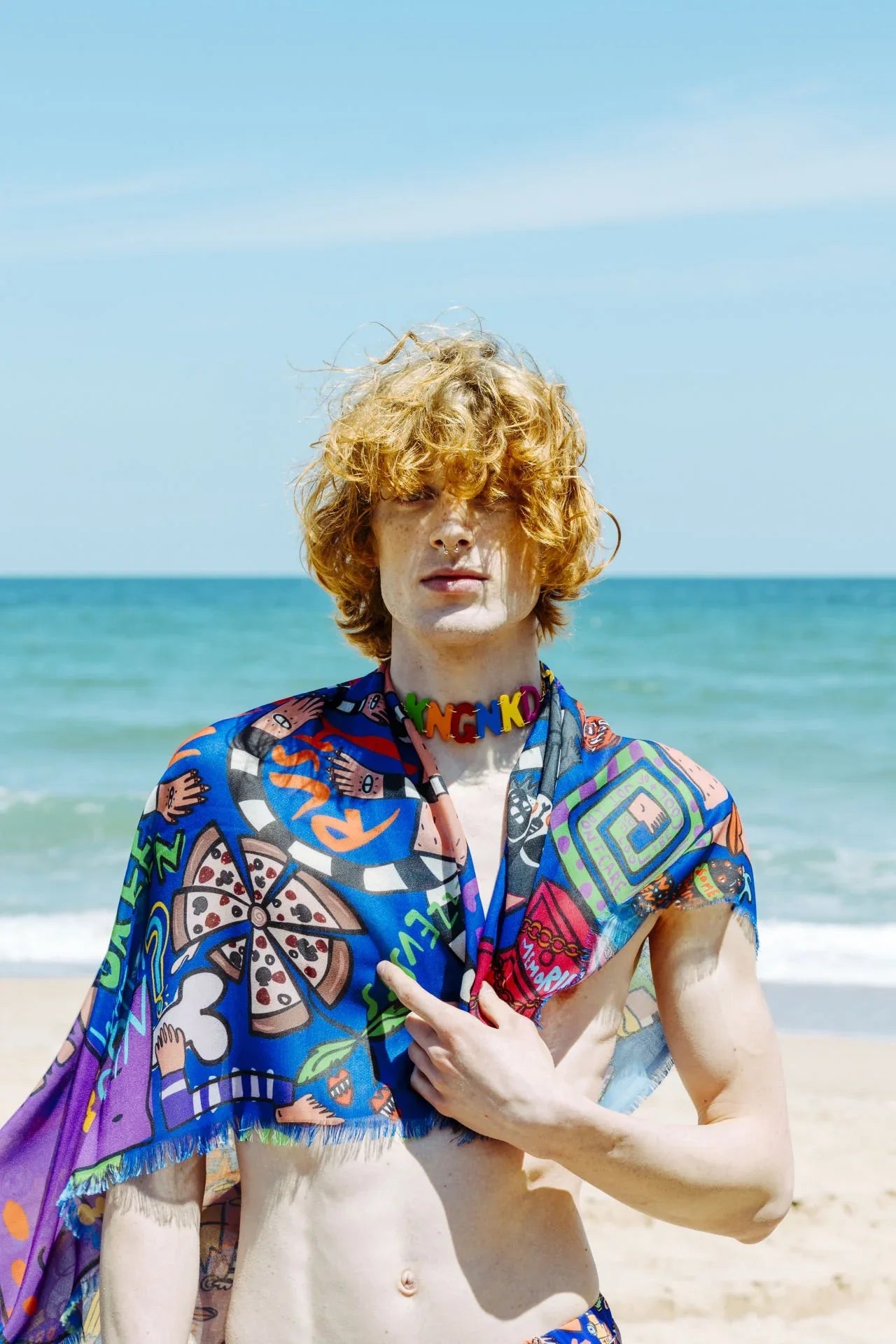 No Rush Büyük Kare Soft Şal