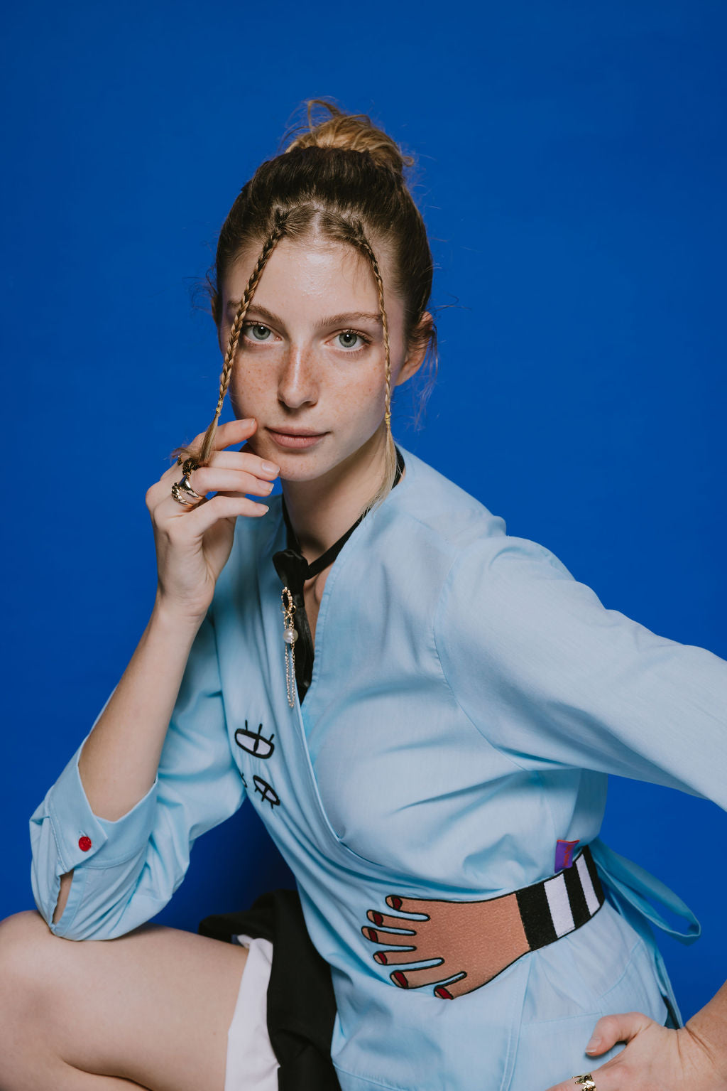 Gaze Upon Me Anvelop Gömlek / Mavi